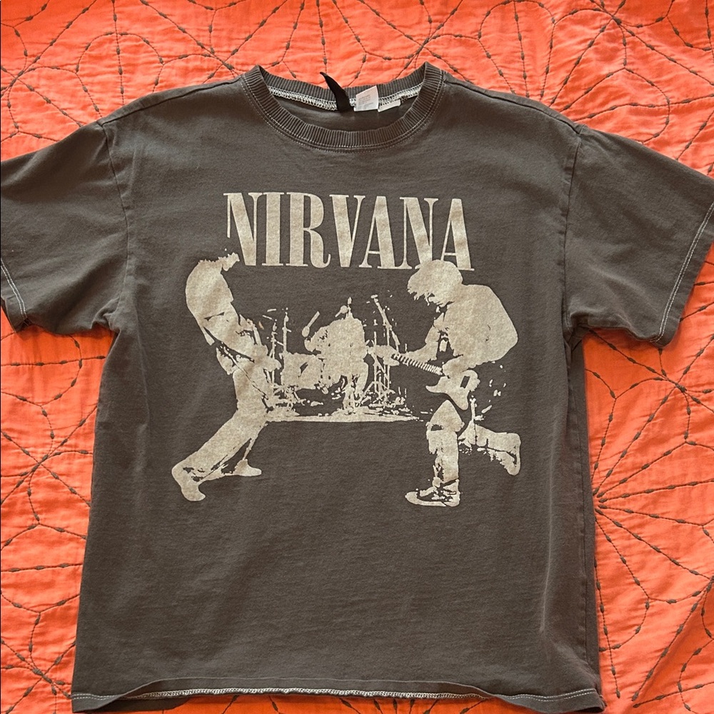 NIRVANA Charcoal Band Tee